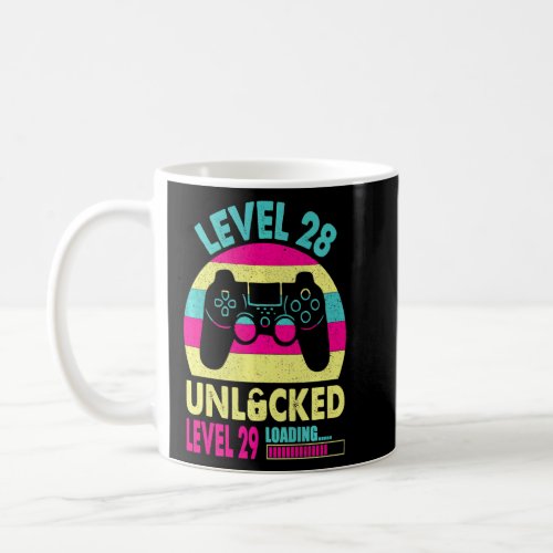 28th Birthday Gamer Girl Level 28 Unlocked Video G Coffee Mug