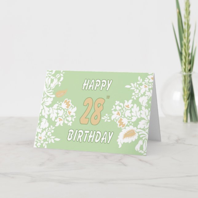 28th birthday greeting card (Front)
