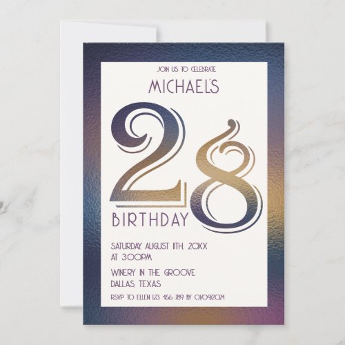 28th birthday invitation