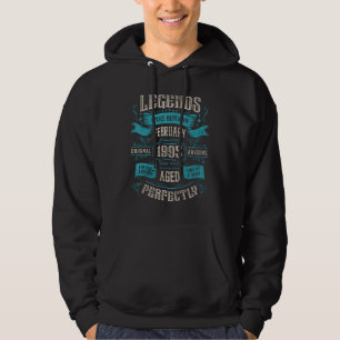 28th Birthday Legends were born in February 1995 Hoodie