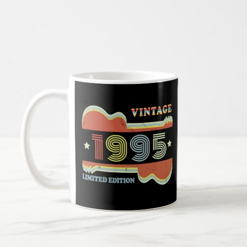 28th Birthday Vintage Guitar  Retro 1995 Decoratio Coffee Mug