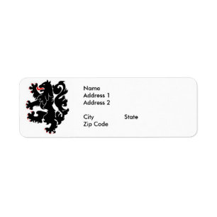 28th Inf Black Lion Return Lables Label
