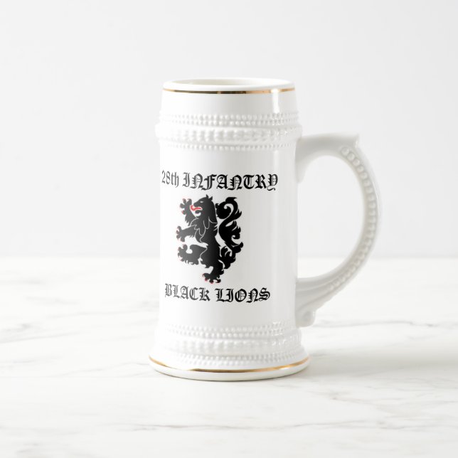 28th INF Black Lions Beer Stein (Right)