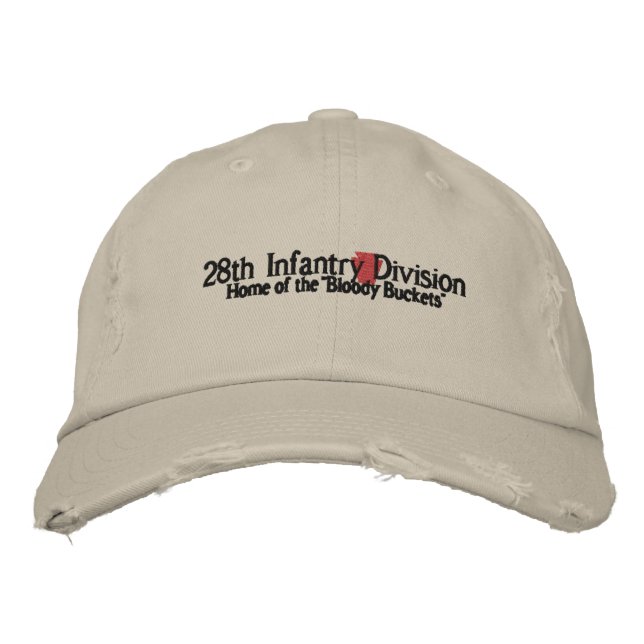 28th Infantry Division Embroidered Baseball Hat (Front)