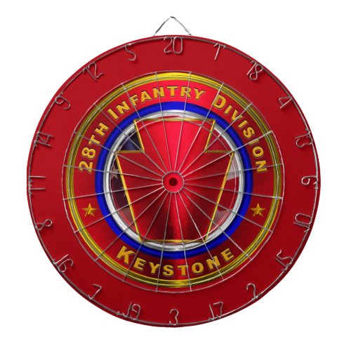 28th Infantry Division Keystone Dart Board