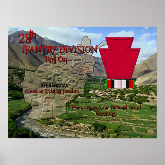28th Infantry Division Poster OEF Veteran (Front)