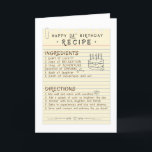 28th Recipe for Daughter Birthday Card<br><div class="desc">This joyful 28th birthday recipe combines love, relaxation, adventure, dreams, laughter, and cherished moments with family and friends. The directions guide you to mix and warm the ingredients with sunshine, add colorful touches, and simmer everything together to create unforgettable memories. Each step emphasizes the importance of savoring life and celebrating...</div>
