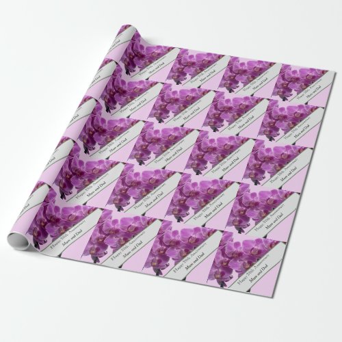 28th Wedding Anniversary Editable  Wrapping Paper