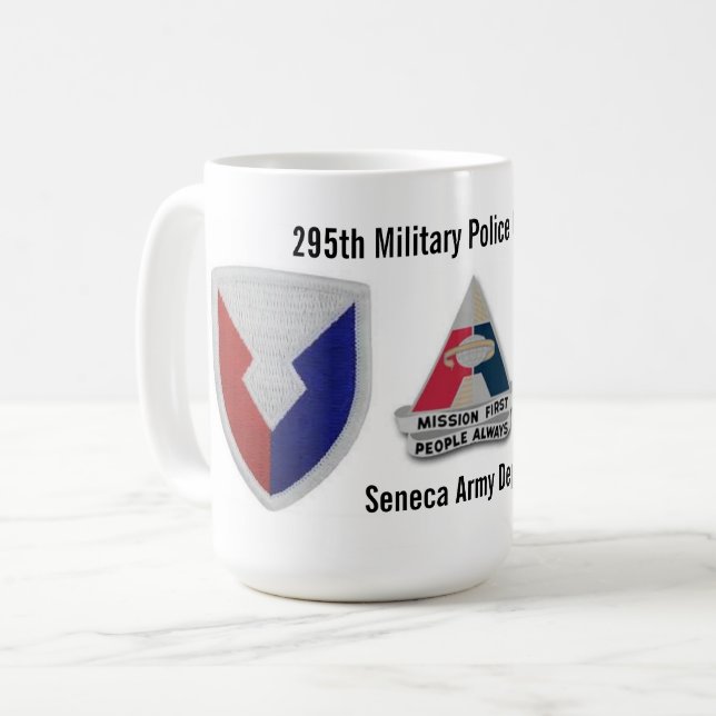295th Military Police Company Seneca Army Depot Coffee Mug (Front Left)