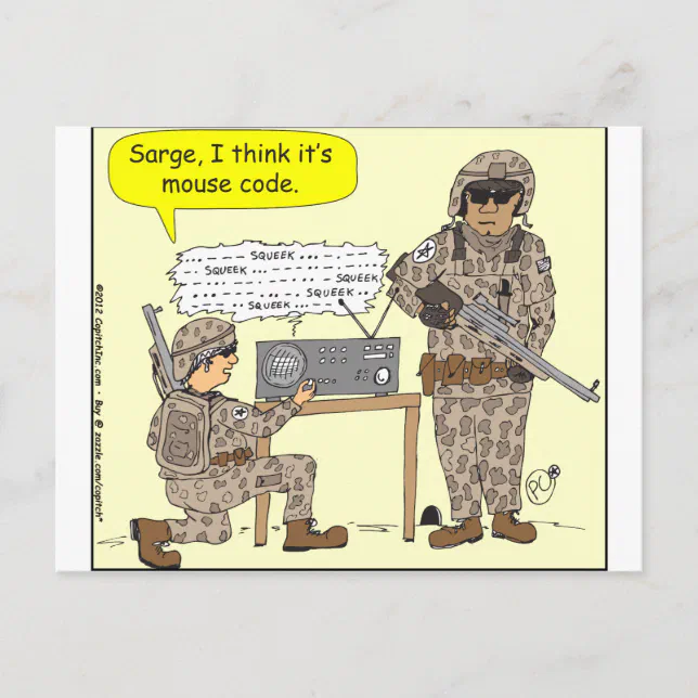 299 mouse code cartoon postcard | Zazzle