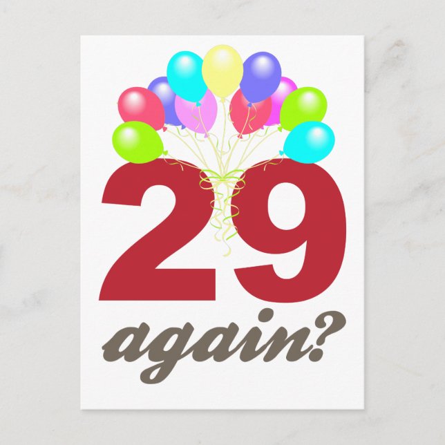 29 Again? Postcard (Front)