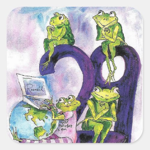 29 and Froggy Leap Year Day Square Sticker