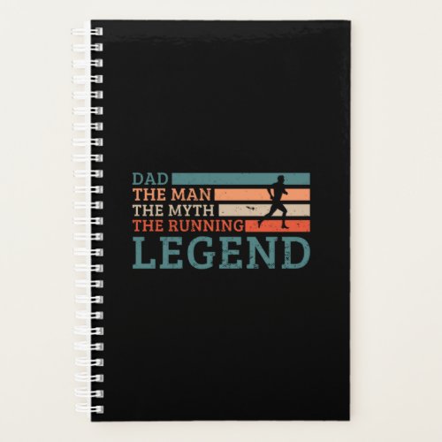 29Dad The Man The Myth The Running Legend Planner