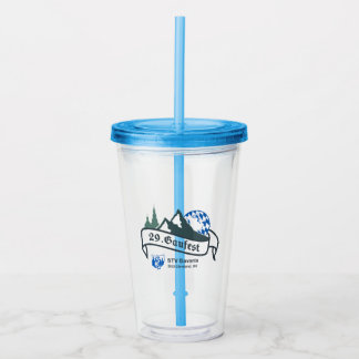 29. Gaufest Acrylic Tumbler with Straw