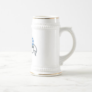 29. Gaufest Beer Stein - white and gold