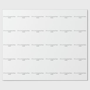 29 in x 6 ft Wrapping Paper, Glossy Paper