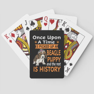 29 One Upon A Time Beagle Puppy Poker Cards
