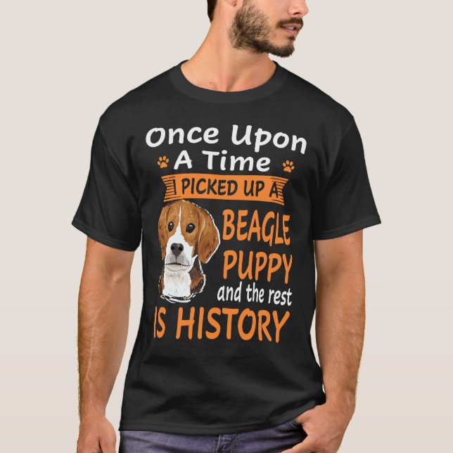 29 One Upon A Time -  Beagle Puppy T-Shirt (Front)