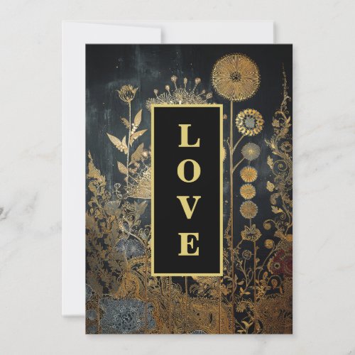 *~ 29 RSVP AR26 QR Gold Lace LOVE Vintage Wedding  Invitation