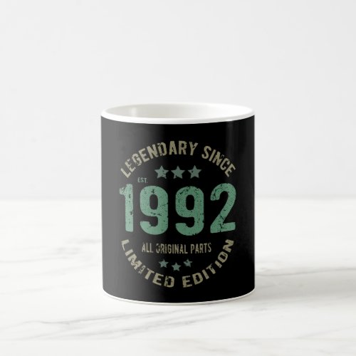 29 Year Old Bday 1992 Legend Since 29th Birthday Coffee Mug