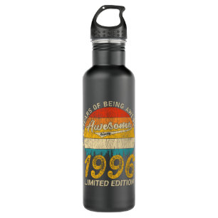 29 Year Old Bday Retro Awesome 29th Birthday Gift Stainless Steel Water Bottle
