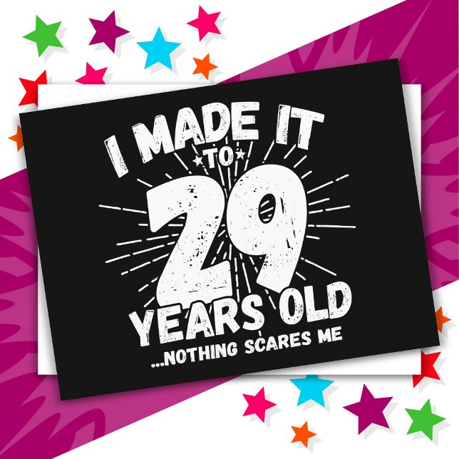 29 Year Old Sarcastic Meme Funny 29th Birthday Postcard (Creator Uploaded)