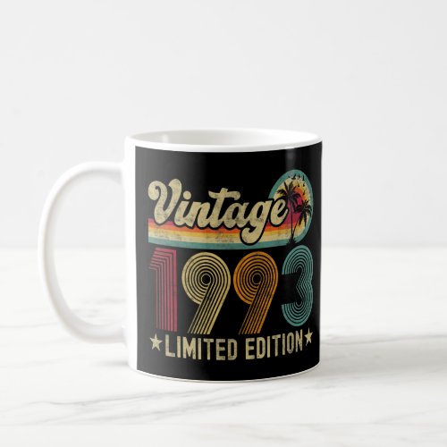 29 Years Old Vintage 1993   29th Birthday  Coffee Mug