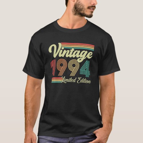 29 Years Old Vintage 1994 Born In 1994 29th T_Shirt