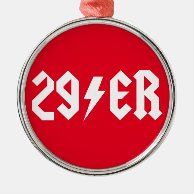 29er metal ornament (Front)