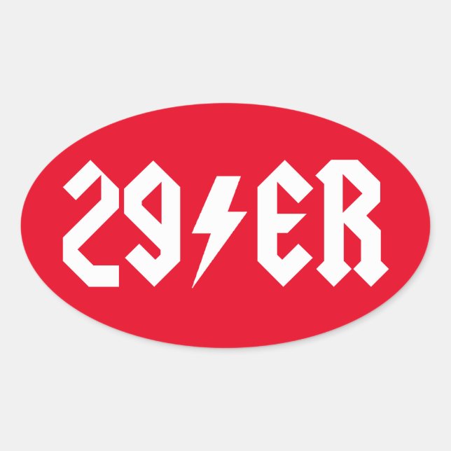 29er oval sticker (Front)