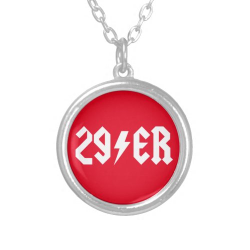 29er silver plated necklace