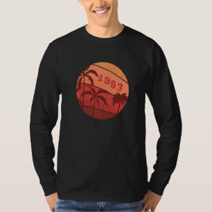 29th Anniversary Classic Retro Palm Sunset Birthda T-Shirt