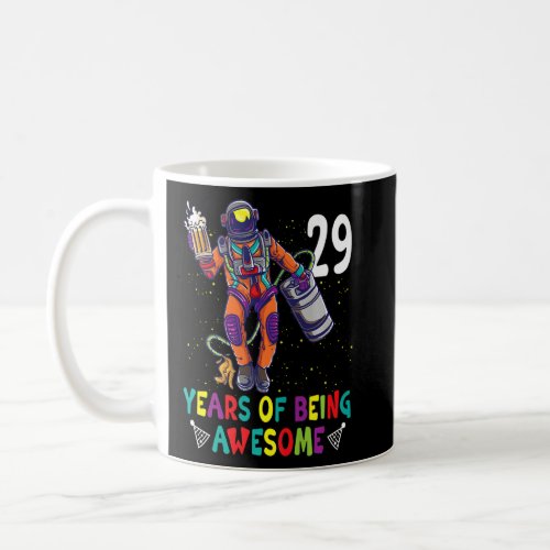 29th Birthday Astronaut Astronomy Solar System Out Coffee Mug