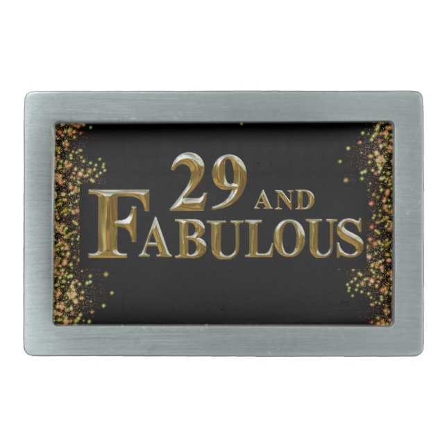 29th  Birthday  Belt Buckle (Front)