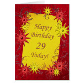 29th Birthday card (Front)