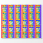 [ Thumbnail: 29th Birthday: Colorful, Fun Rainbow Pattern # 29 Wrapping Paper ]