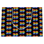 [ Thumbnail: 29th Birthday: Fun Rainbow Event Number 29 Pattern Gift Bag ]