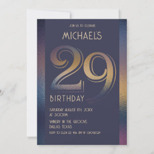 29th birthday invitation
