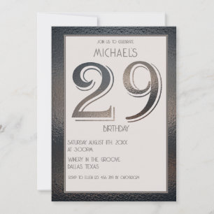 29th birthday invitation