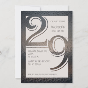 29th birthday invitation