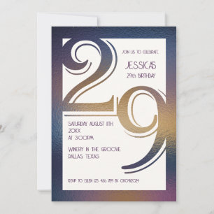 29th birthday invitation