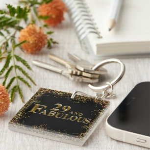 29th Birthday Keychain