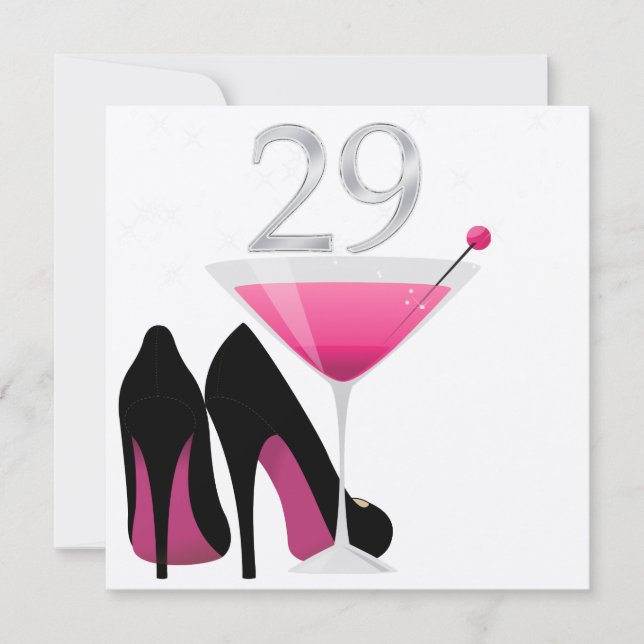 29th Birthday Party Invitation by SRF (Front)