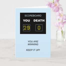 29th Birthday Scoreboard Card
