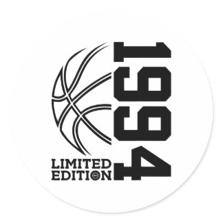29th Birthday Sketll Limited Edition 1994  Classic Round Sticker