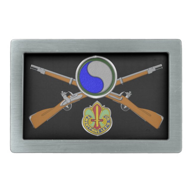 29th Infantry Division  Belt Buckle (Front)