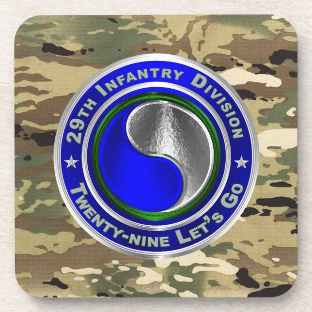 29th Infantry Division Beverage Coaster (Front)