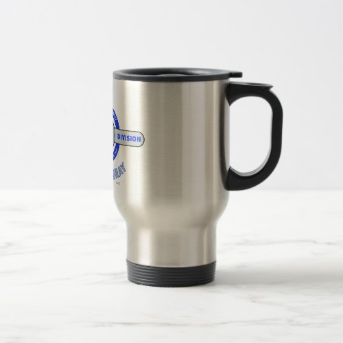 29TH INFANTRY DIVISION BLUE AND GRAY TRAVEL MUG