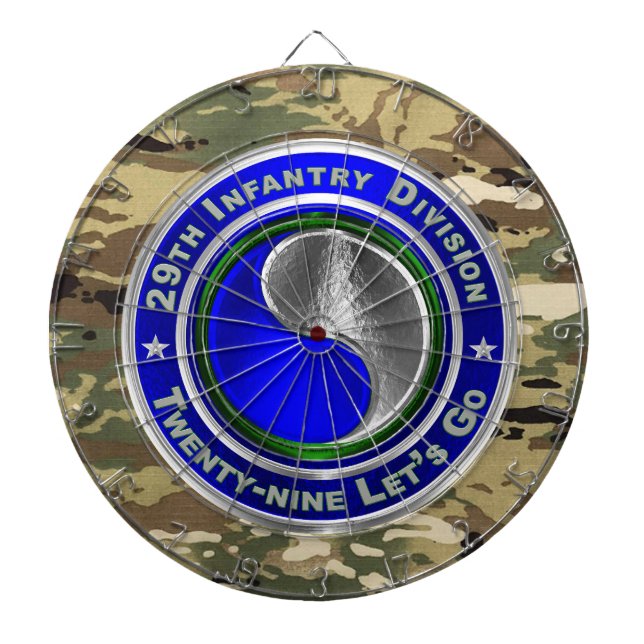 29th Infantry Division  Dart Board (Front)