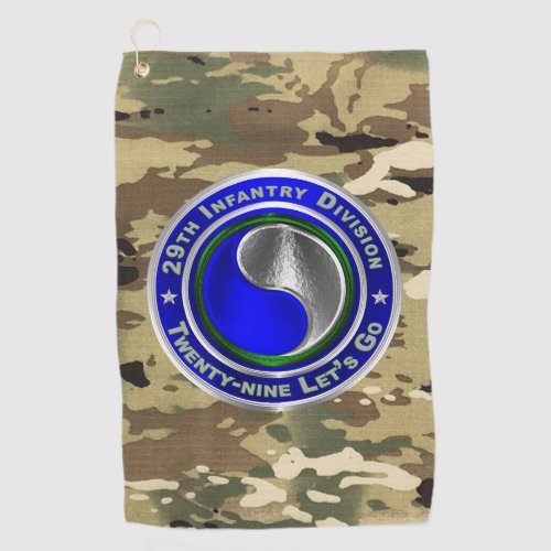 29th  Infantry Division  Golf Towel